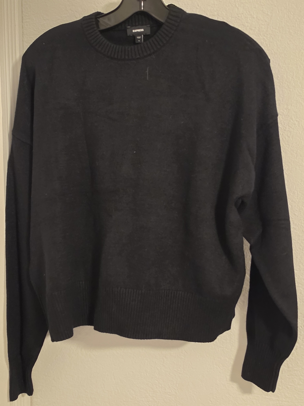 Express Black Crewneck Sweater